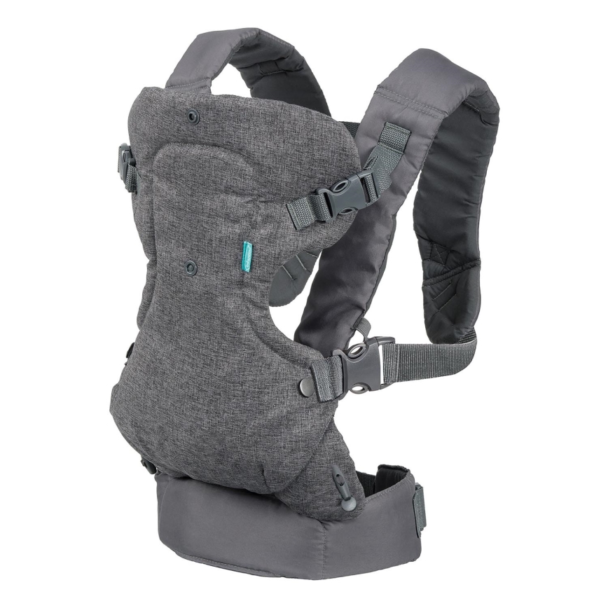 Infantino – Babytrage FLIP ADVANCED 4in1 dunkelgrau