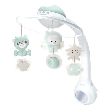 Infantino - Kinderbett-Mobile mit Melodie und Projektor 3in1 3xAAA grün