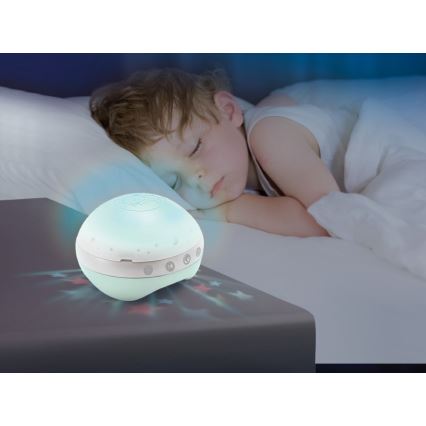 Infantino - Kinderbett-Mobile mit Melodie und Projektor 3in1 3xAAA grün
