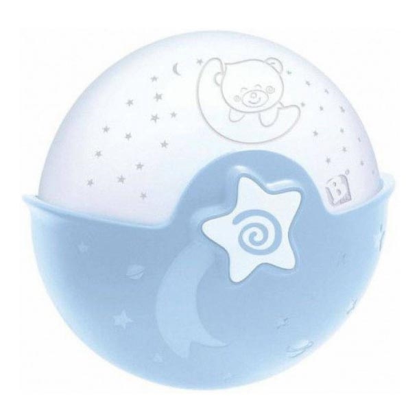 Infantino - Kinderlampe mit Projektor 3xAA blau