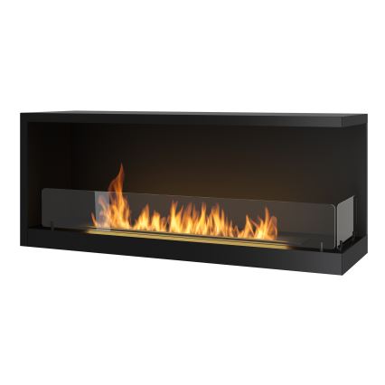 InFire – BIO-Eckkamin 110x45 cm 3kW schwarz