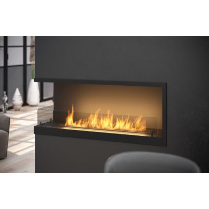 InFire – BIO-Eckkamin 110x45 cm 3kW schwarz