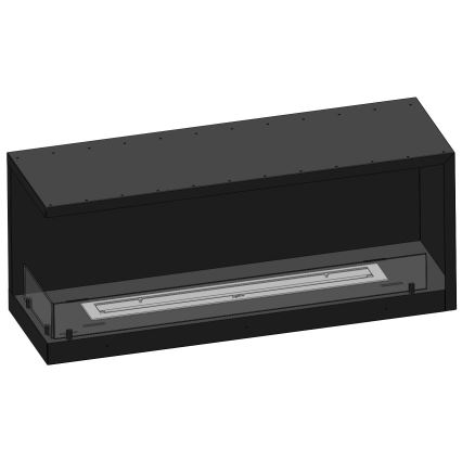 InFire – BIO-Eckkamin 110x45 cm 3kW schwarz