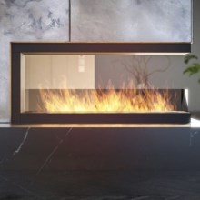 InFire – BIO-Eckkamin 120x50 cm bifazial