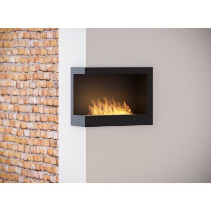 InFire - BIO-Eckkamin 45x60 cm 3kW schwarz