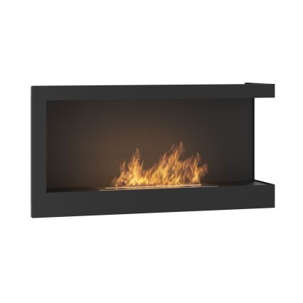 InFire - BIO-Eckkamin 45x90 cm 3kW schwarz