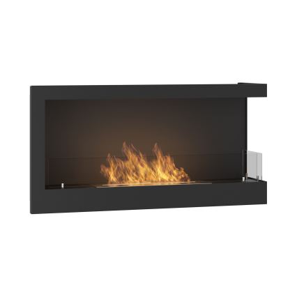 InFire - BIO-Eckkamin 45x90 cm 3kW schwarz