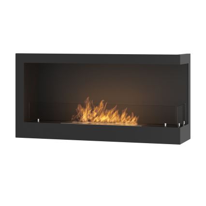 InFire - BIO-Eckkamin 45x90 cm 3kW schwarz