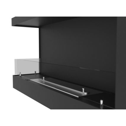 InFire - BIO-Eckkamin 45x90 cm 3kW schwarz