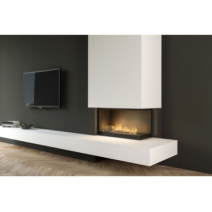 InFire – BIO-Eckkamin 80x45 cm 3,5kW schwarz