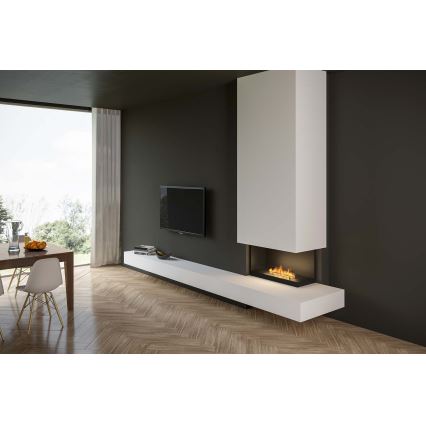 InFire – BIO-Eckkamin 80x45 cm 3,5kW schwarz