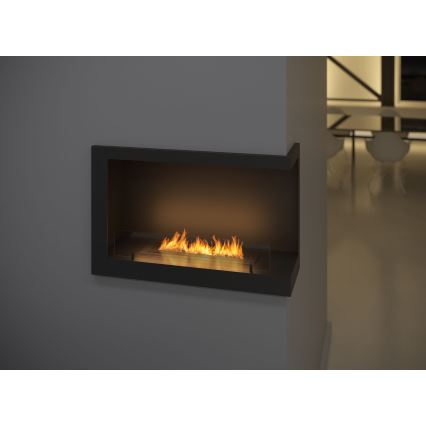 InFire – BIO-Eckkamin 84x54 cm 3kW schwarz