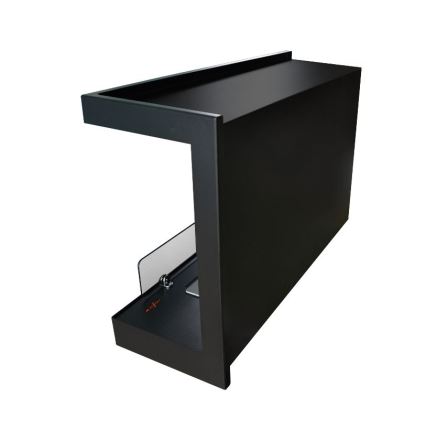 InFire – BIO-Eckkamin 84x54 cm 3kW schwarz