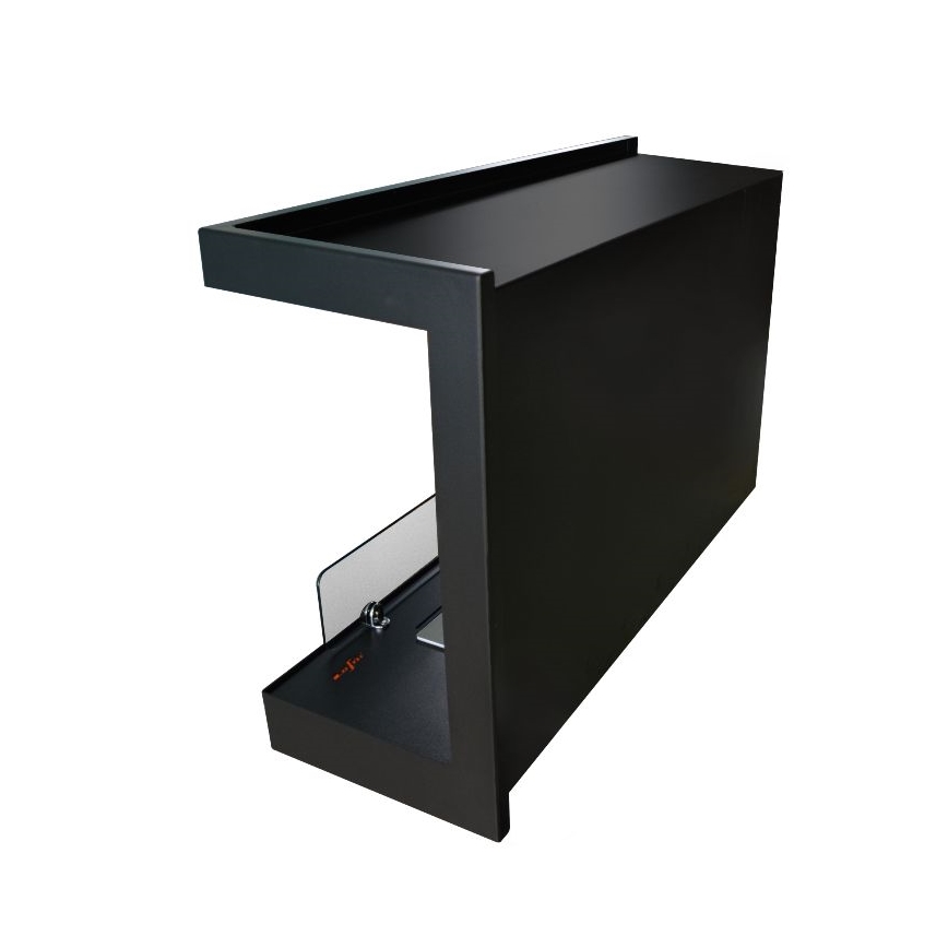 InFire – BIO-Eckkamin 84x54 cm 3kW schwarz