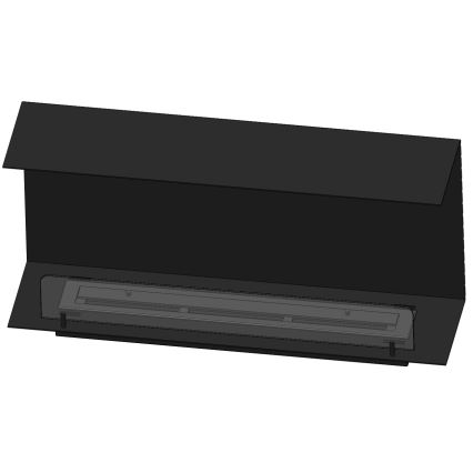 InFire – BIO-Einbaukamin 100x45 cm 3kW schwarz