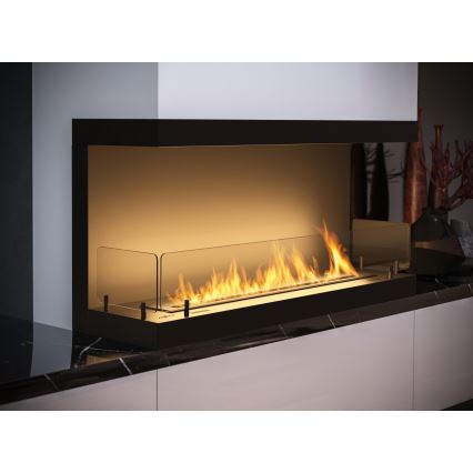 InFire – BIO-Einbaukamin 100x50 cm 3kW schwarz