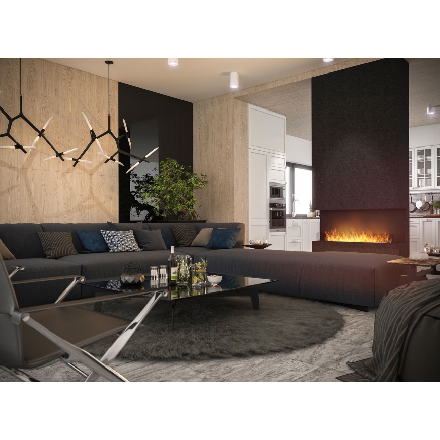 InFire – BIO-Einbaukamin 120x45 cm 3kW schwarz
