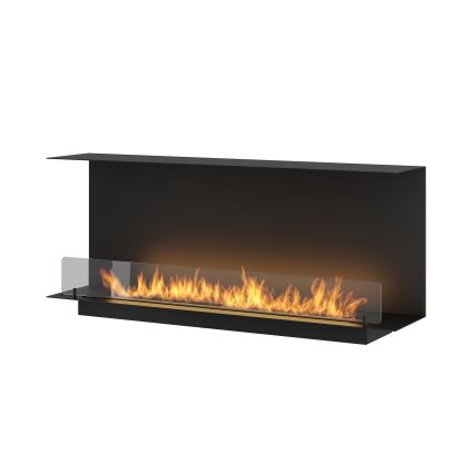 InFire – BIO-Einbaukamin 120x45 cm 3kW schwarz