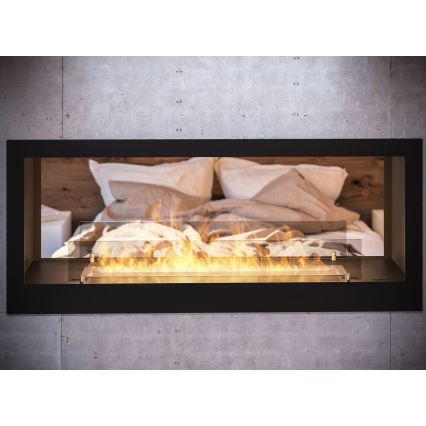 InFire – BIO-Einbaukamin 120x50 cm 3kW bifazial