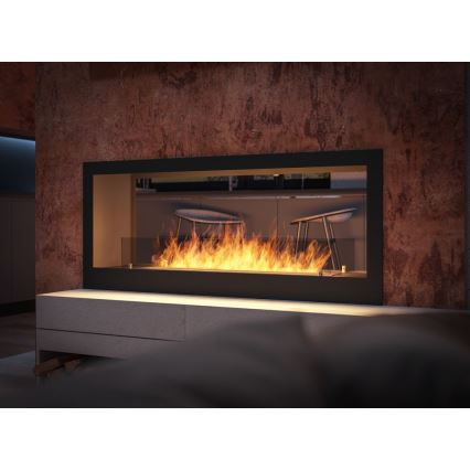 InFire – BIO-Einbaukamin 120x50 cm 3kW bifazial