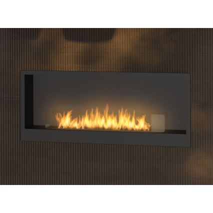 InFire – BIO-Einbaukamin 120x50 cm 3kW schwarz