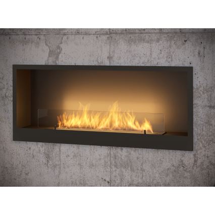 InFire – BIO-Einbaukamin 120x50 cm 3kW schwarz