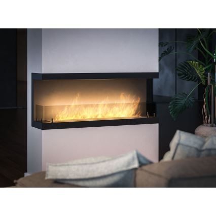 InFire – BIO-Einbaukamin 120x50 cm 5kW schwarz