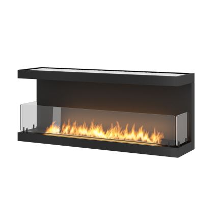 InFire – BIO-Einbaukamin 120x50 cm 5kW schwarz