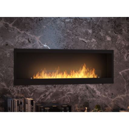 InFire - BIO-Einbaukamin 150x50 cm 4,2kW schwarz