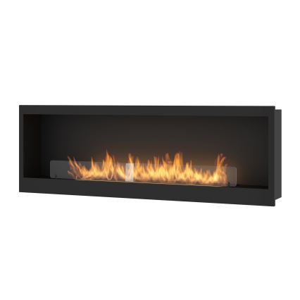 InFire - BIO-Einbaukamin 150x50 cm 4,2kW schwarz