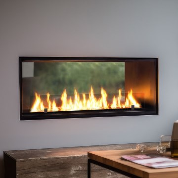 InFire - BIO-Einbaukamin 48,5x123,5 cm 6kW schwarz