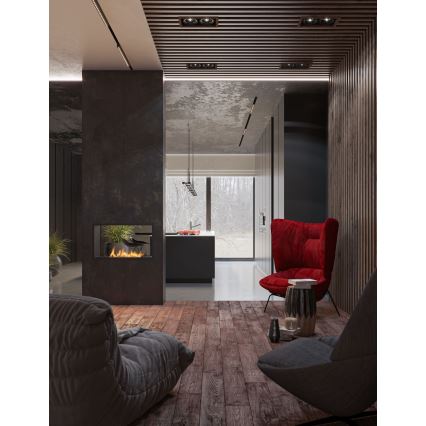 InFire - BIO-Einbaukamin 48,5x83,5 cm 3,5kW schwarz