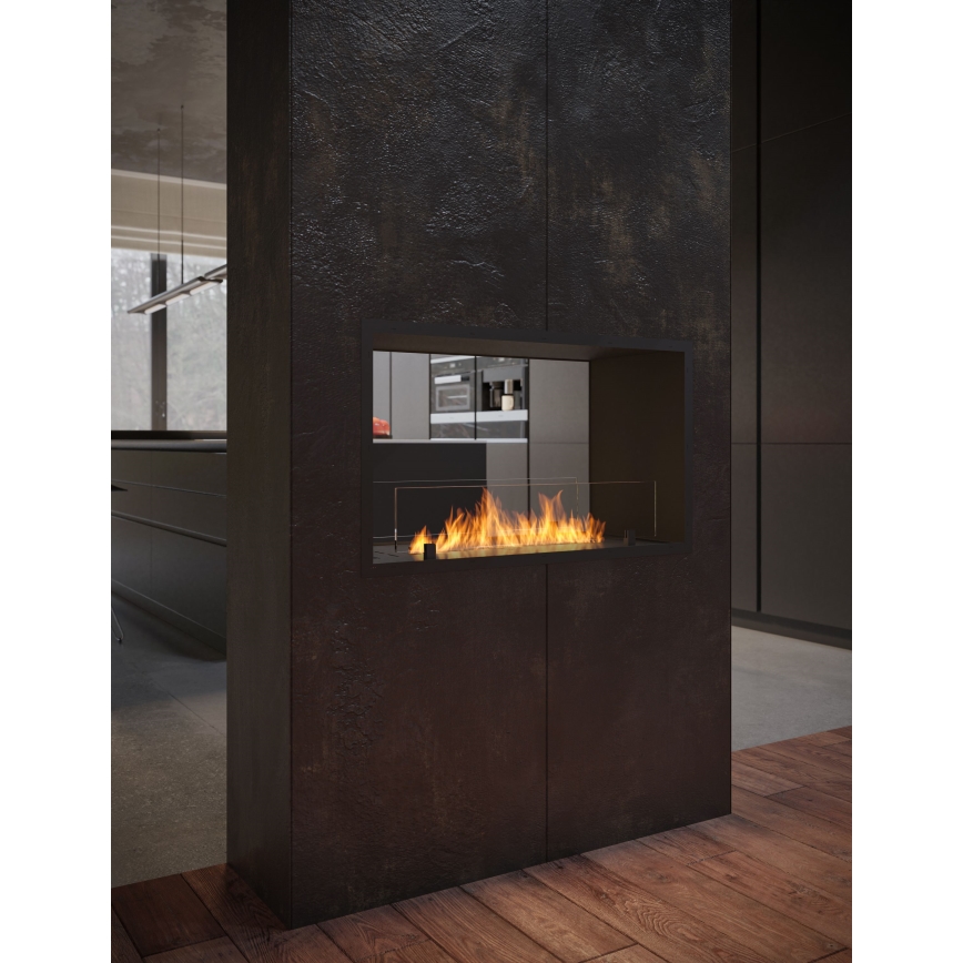 InFire - BIO-Einbaukamin 48,5x83,5 cm 3,5kW schwarz