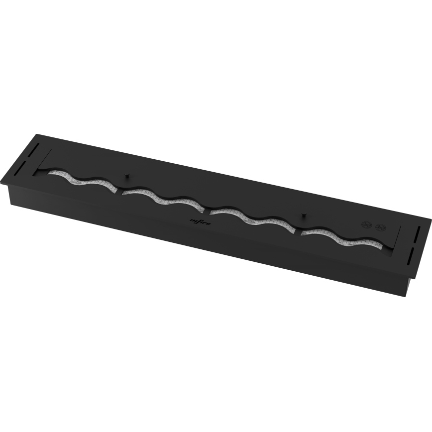 InFire - BIO-Einbaukamin 7,5x100 cm 6kW schwarz