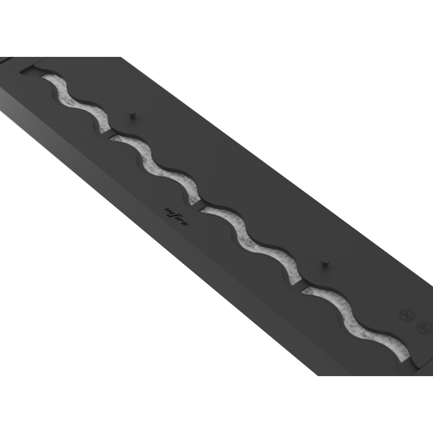InFire - BIO-Einbaukamin 7,5x100 cm 6kW schwarz