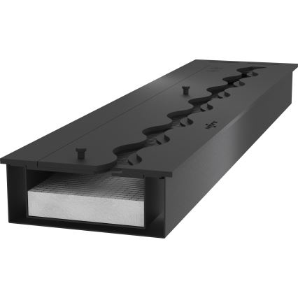 InFire - BIO-Einbaukamin 7,5x120 cm 7kW schwarz