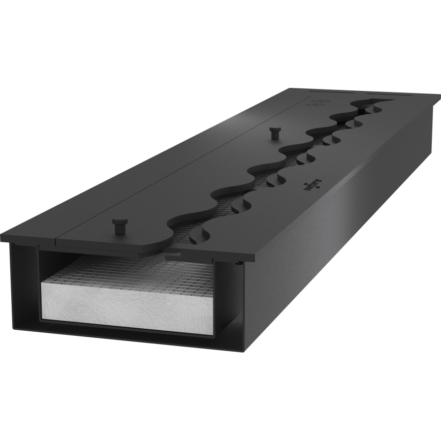 InFire - BIO-Einbaukamin 7,5x120 cm 7kW schwarz