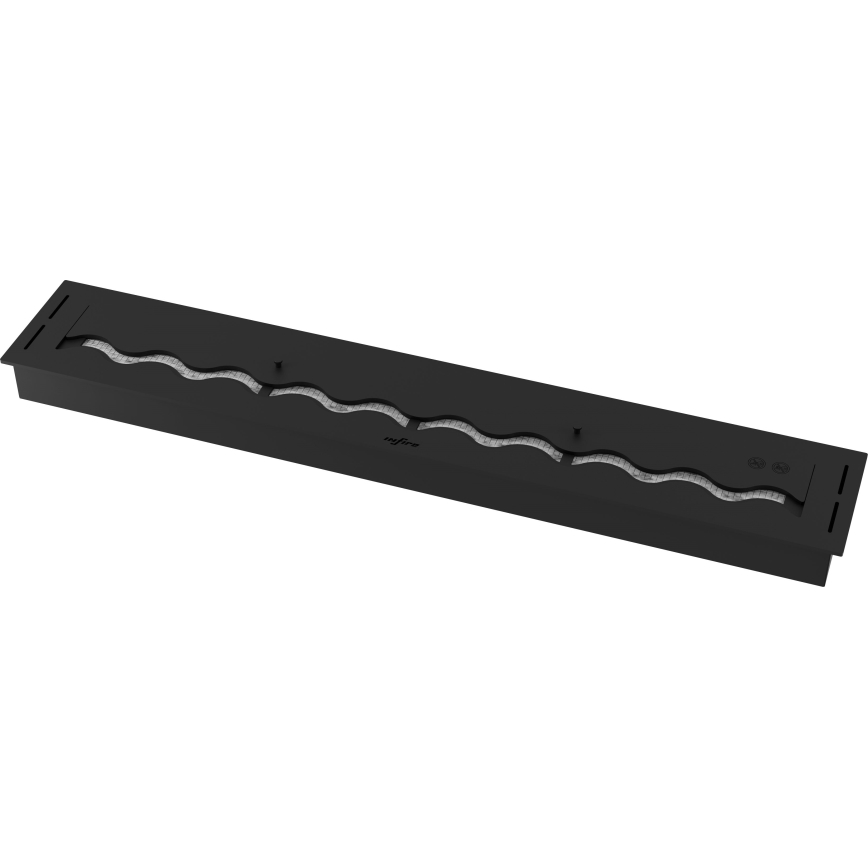 InFire - BIO-Einbaukamin 7,5x120 cm 7kW schwarz