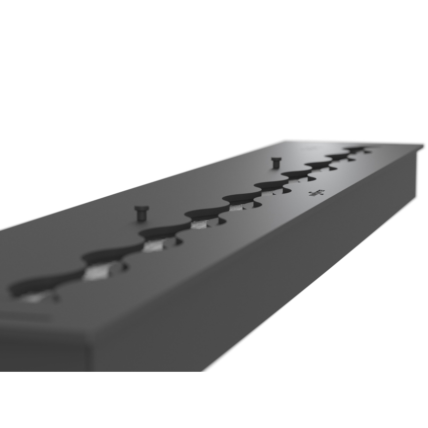 InFire - BIO-Einbaukamin 7,5x120 cm 7kW schwarz