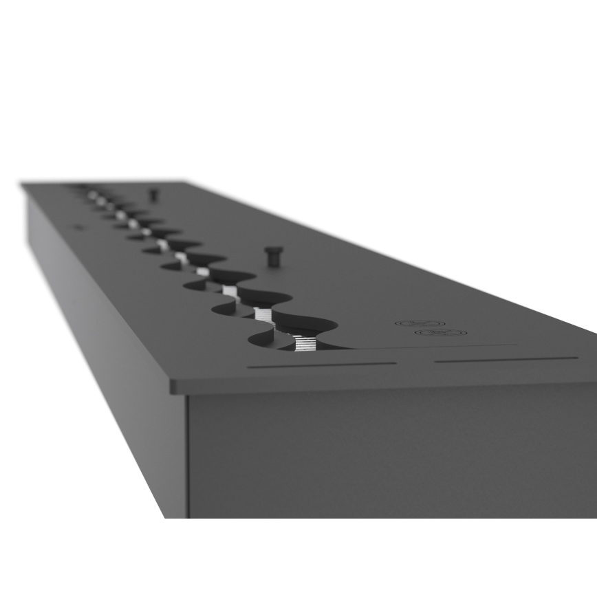 InFire - BIO-Einbaukamin 7,5x120 cm 7kW schwarz