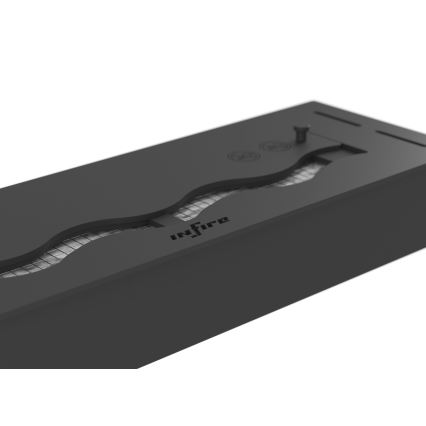 InFire - BIO-Einbaukamin 7,5x50 cm 3,5kW schwarz