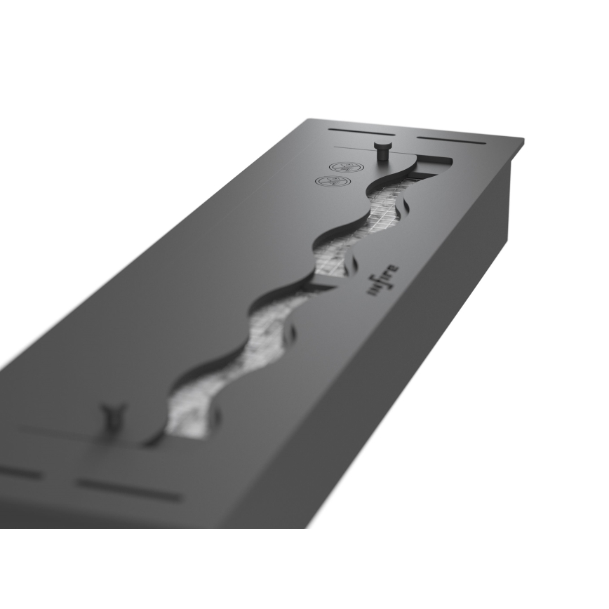 InFire - BIO-Einbaukamin 7,5x50 cm 3,5kW schwarz