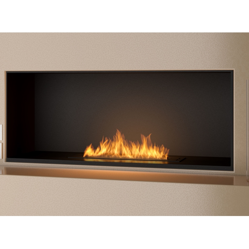InFire - BIO-Einbaukamin 7,5x60 cm 3,5kW schwarz