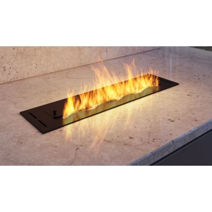 InFire - BIO-Einbaukamin 7,5x60 cm 3,5kW schwarz