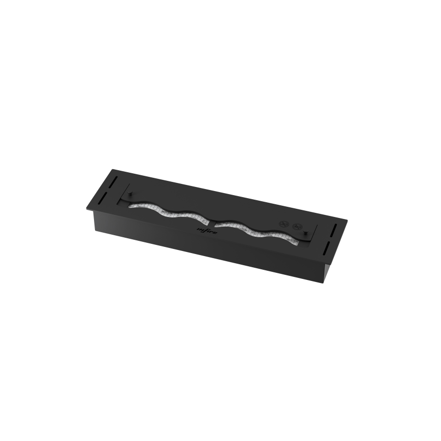InFire - BIO-Einbaukamin 7,5x60 cm 3,5kW schwarz