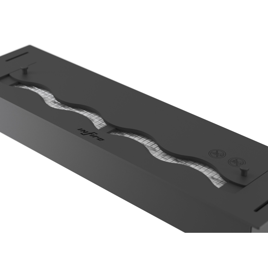 InFire - BIO-Einbaukamin 7,5x60 cm 3,5kW schwarz