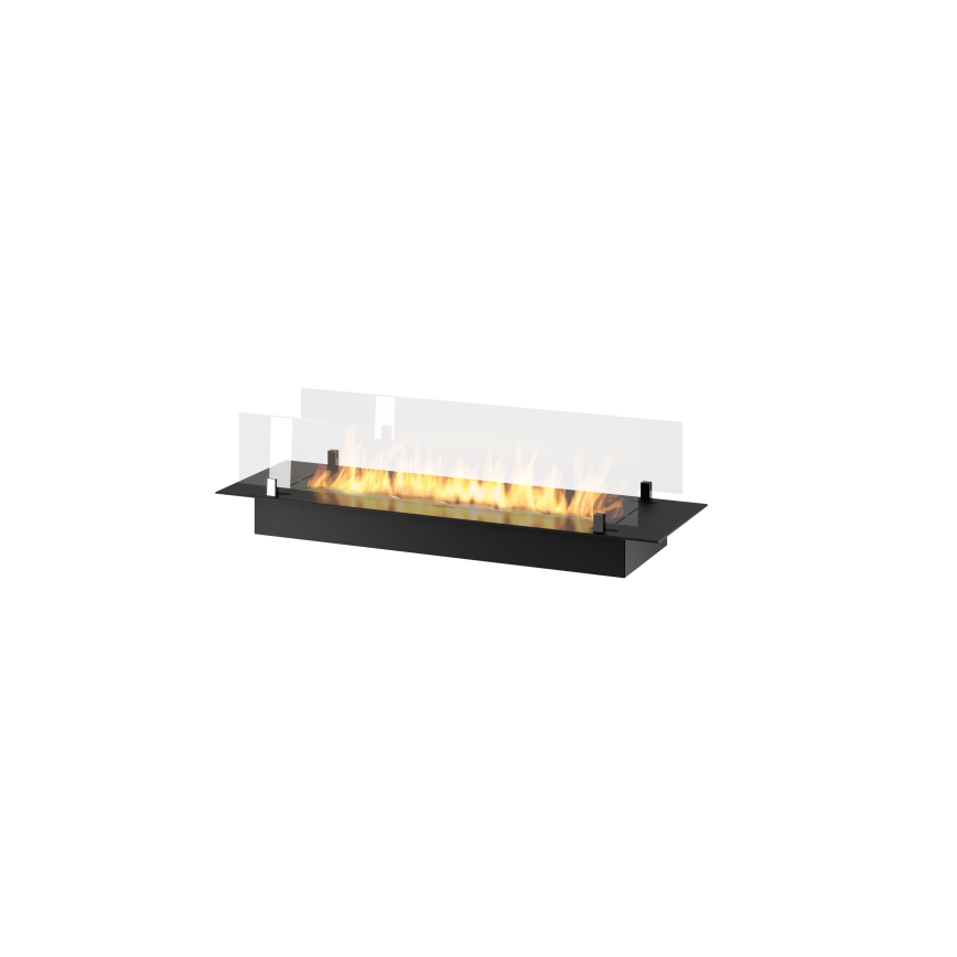 InFire - BIO-Einbaukamin 8,5x100 cm 6kW schwarz