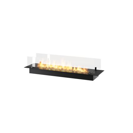 InFire - BIO-Einbaukamin 8,5x120 cm 6kW schwarz