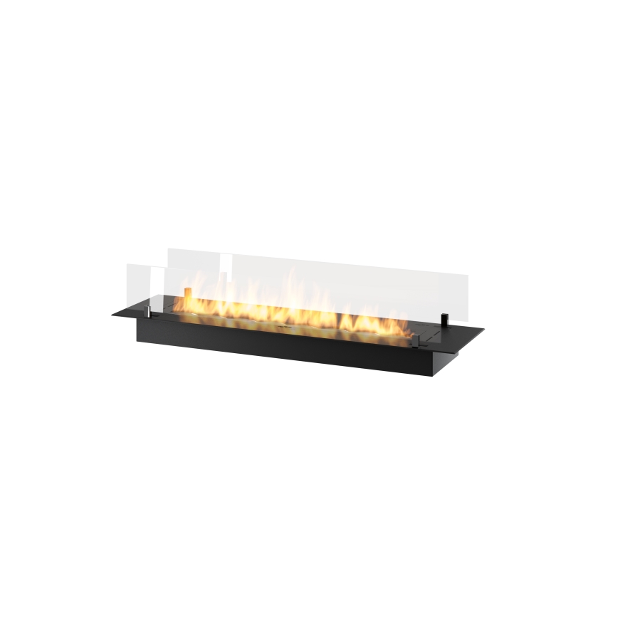 InFire - BIO-Einbaukamin 8,5x120 cm 6kW schwarz