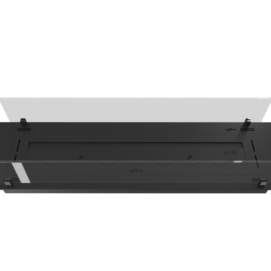 InFire - BIO-Einbaukamin 8,5x120 cm 6kW schwarz